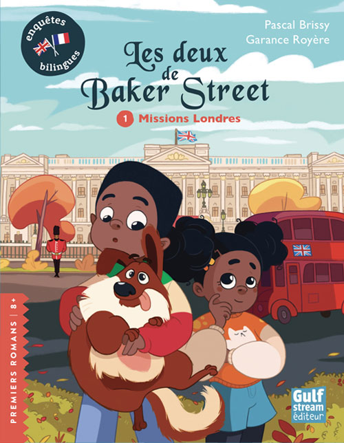 Couverture roman jeunesse bilingue 8+ Les deux de Baker Street tome 1